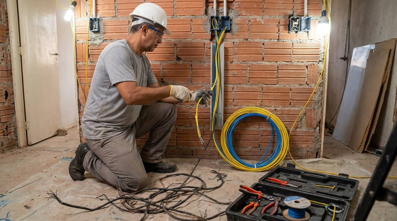 Adequação de Fiação no Conjunto Raul Balduino, Anápolis‑GO