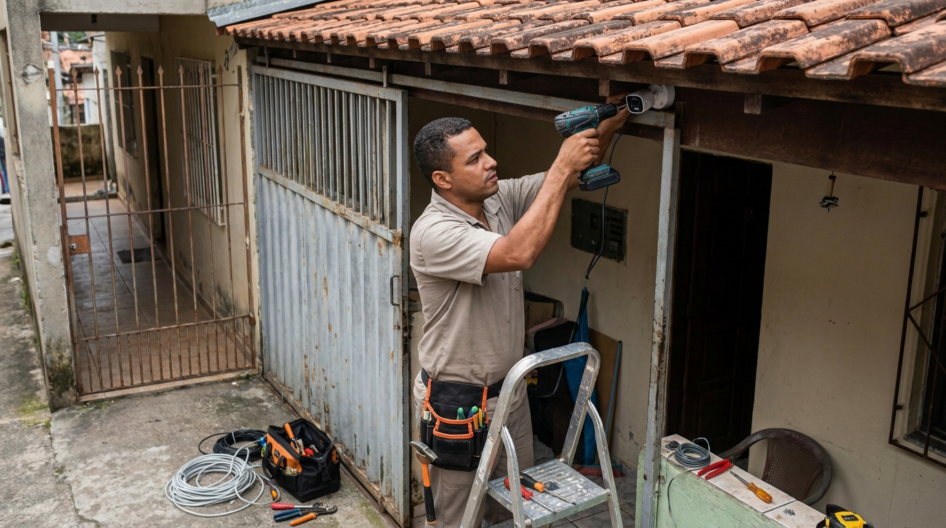 Instalação de Câmera Residencial no Conjunto Raul Balduino, Anápolis‑GO