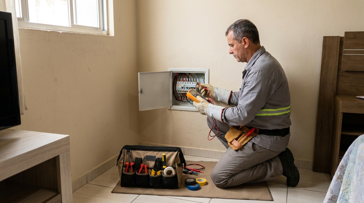 Instalação de Disjuntores e Quadros no Residencial Arco‑Íris, Anápolis‑GO