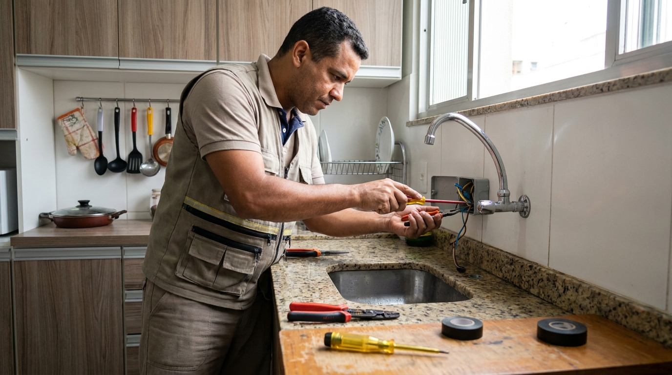 Instalação em Cozinha ou Área Gourmet no Conjunto Eldorado, Anápolis‑GO