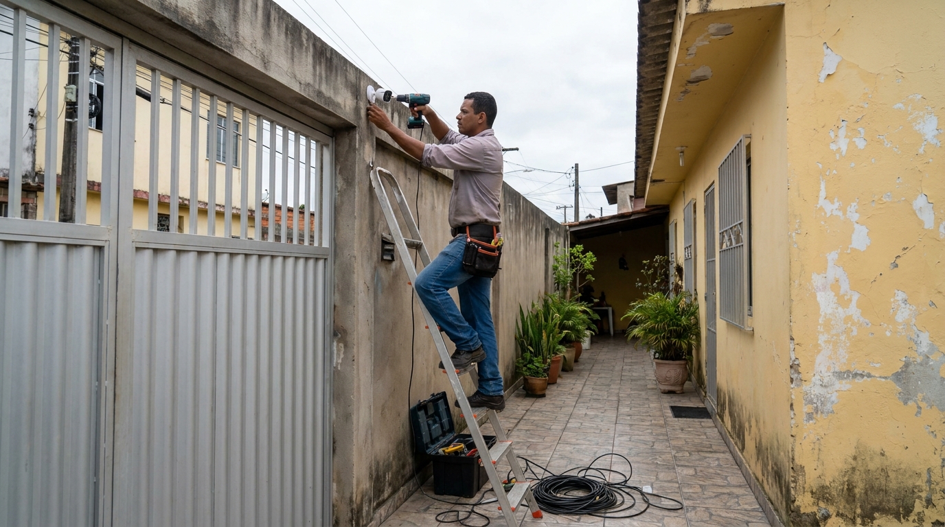 Passagem de Cabeamento no Conjunto Raul Balduino, Anápolis‑GO