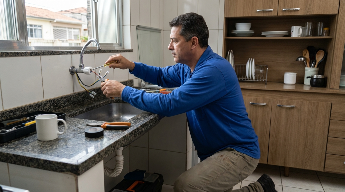 Reparo em Torneira Elétrica no Conjunto Eldorado, Anápolis‑GO
