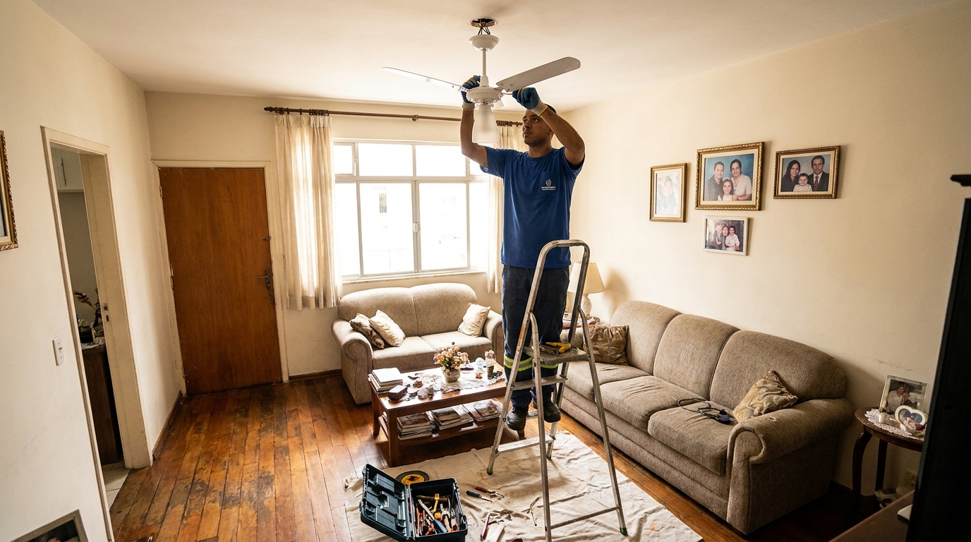 Substituição de Ventilador no Conjunto Raul Balduino, Anápolis‑GO